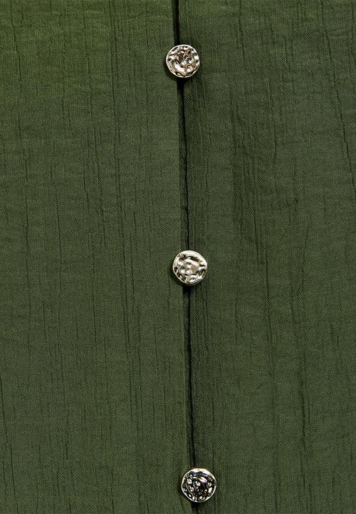 New Look - K jim kiki short slv shirt - green