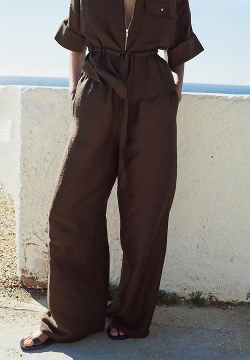 MANGO - Blouse safa - brown