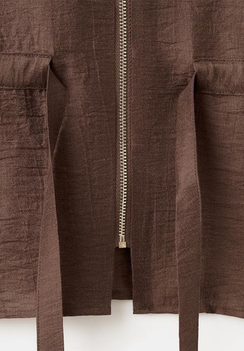 MANGO - Blouse safa - brown