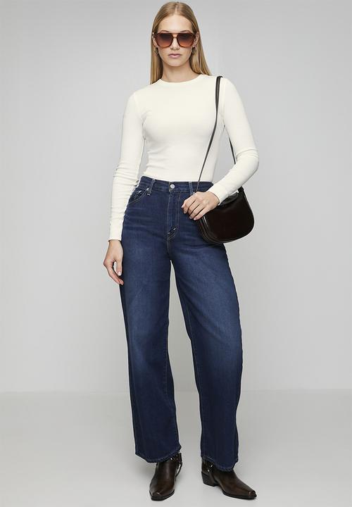 New Look - Long sleeve rib crew - cream