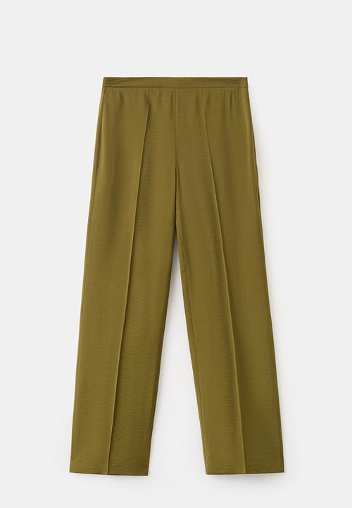 MANGO - Trousers nudo - green