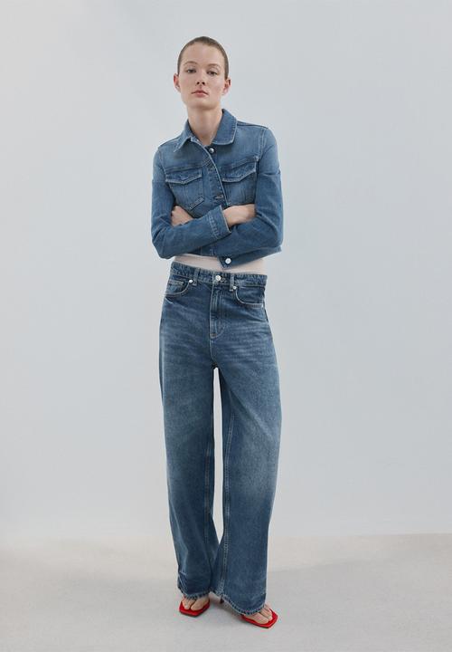MANGO - Jacket newvicky - open blue