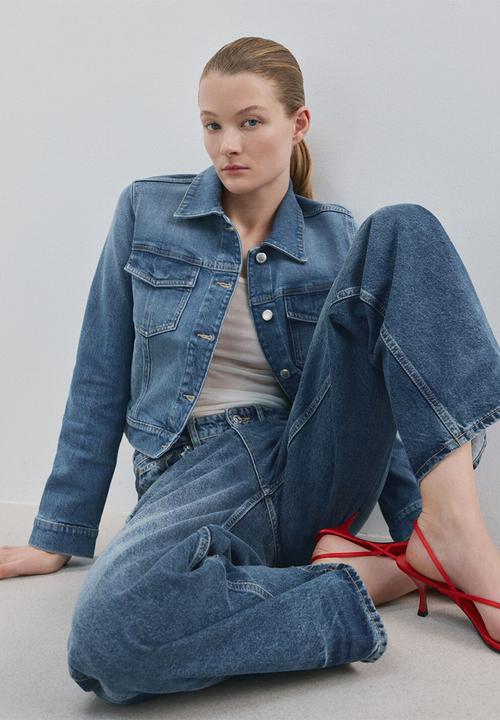 MANGO - Jacket newvicky - open blue