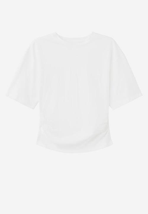 MANGO - T-shirt magnolia - white