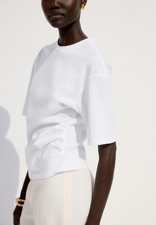 MANGO - T-shirt magnolia - white