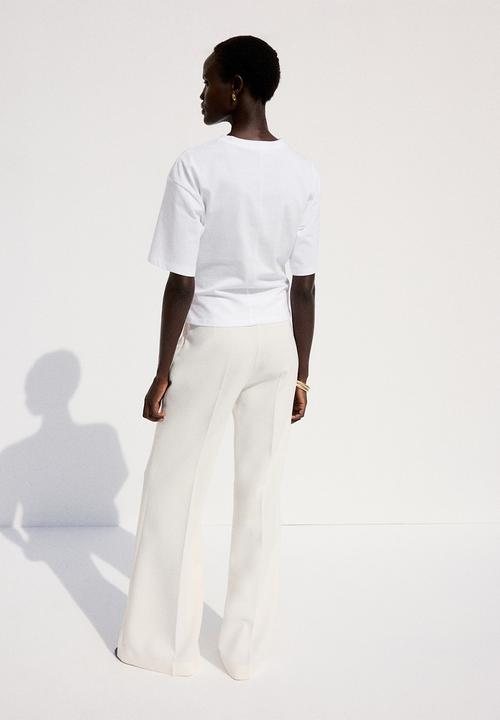 MANGO - T-shirt magnolia - white