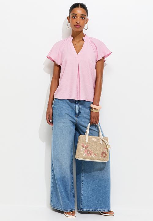 New Look - K faith flutter overhead - mid pink