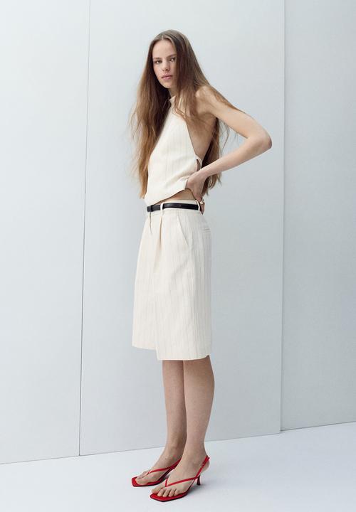 MANGO - Top argelia - light beige