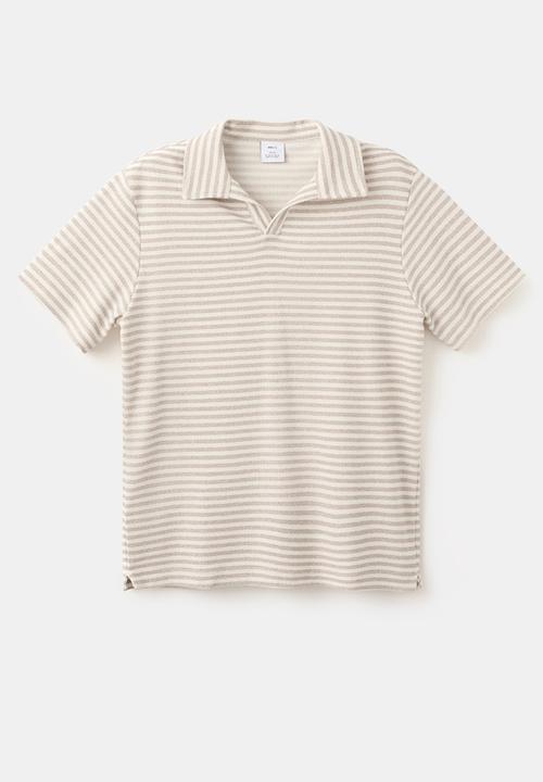 MANGO - Poloshirt Xavir - Beige