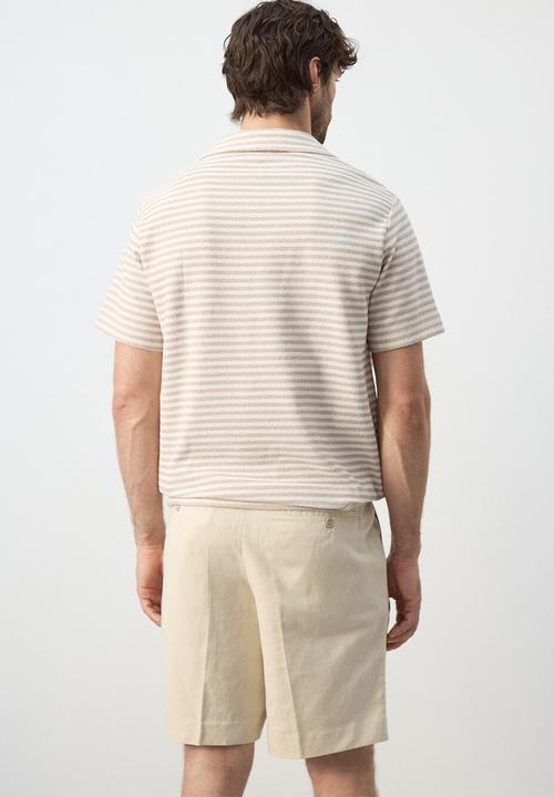 MANGO - Poloshirt Xavir - Beige