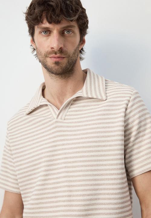 MANGO - Poloshirt Xavir - Beige