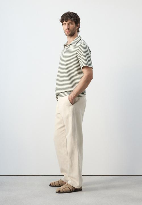 MANGO - Poloshirt Xavir - Medium Green