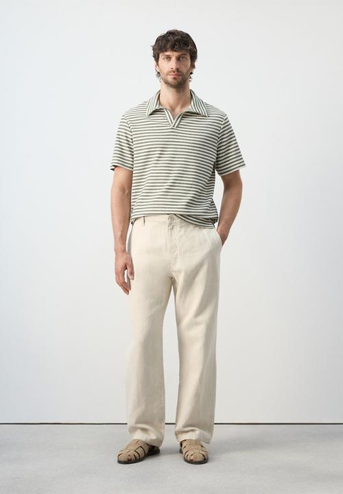 MANGO - Poloshirt Xavir - Medium Green