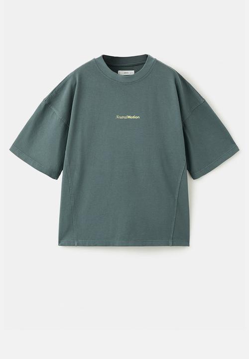 MANGO - T-Shirt Cutwash - Charcoal