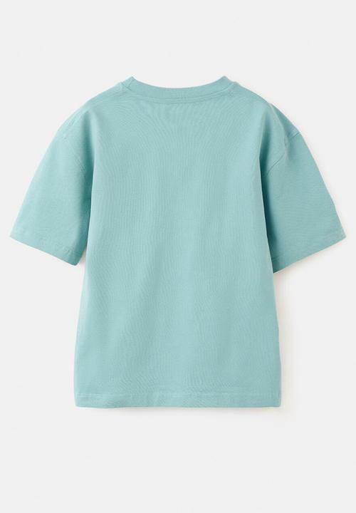 MANGO - T-Shirt Caliplus - Turquoise / Aqua