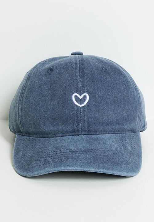 Pop Candy - Heart embroidered snapback - navy