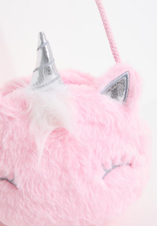Pop Candy - Plush novelty crossbody bag - pink/unicorn