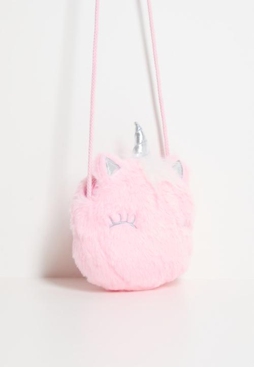 Pop Candy - Plush novelty crossbody bag - pink/unicorn