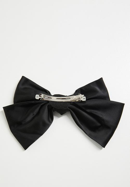 Pop Candy - Harper bow hair clip - black