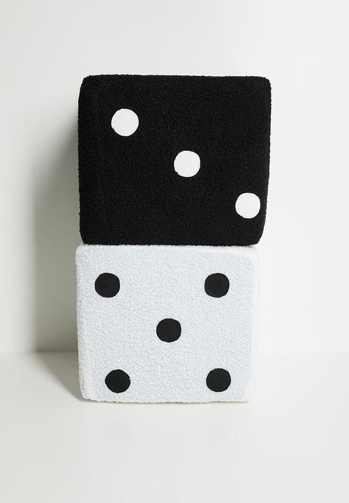 Pop Candy - Dice shaped stool - white