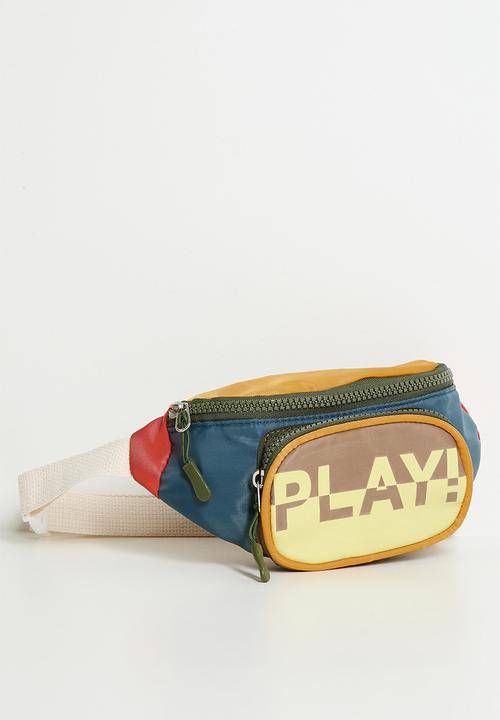 Pop Candy - Colour block waist pouch bag - multi