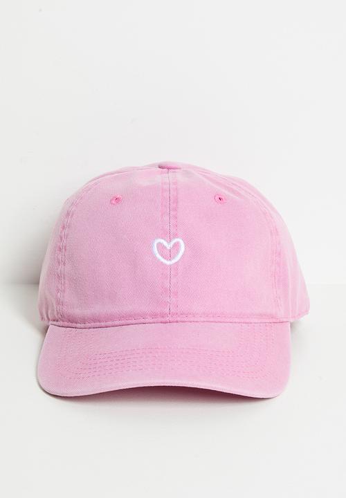 Pop Candy - Heart embroidered snapback - pink
