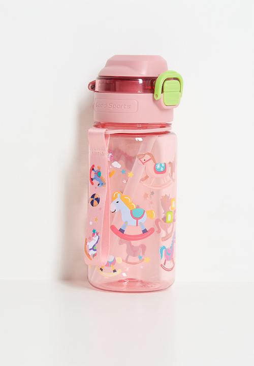 Pop Candy - Carousel pony printed water bottle - pink