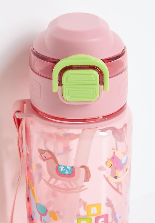 Pop Candy - Carousel pony printed water bottle - pink