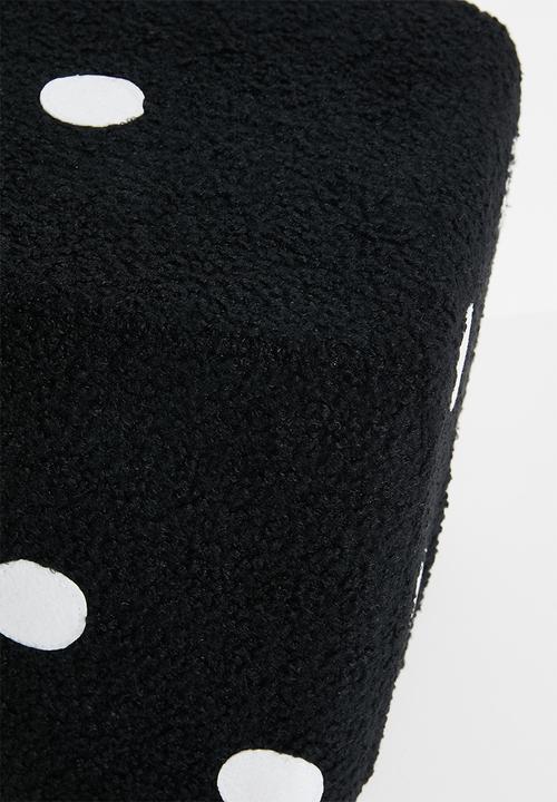 Pop Candy - Dice shaped stool - black