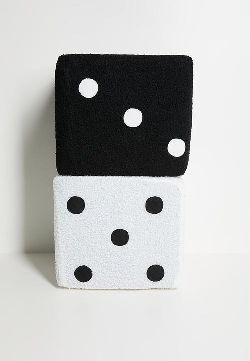 Pop Candy - Dice shaped stool - black