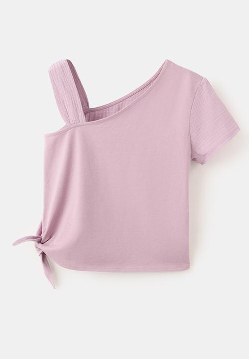 MANGO - T-Shirt Mati - Light/Pastel Purple