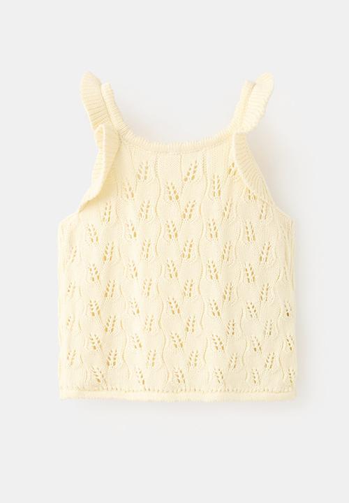 MANGO - Top Bonnie - Light/Pastel Yellow