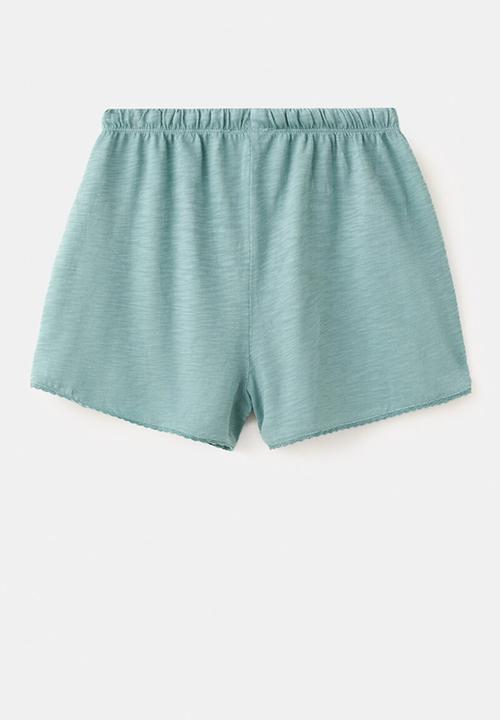 MANGO - Shorts Boho - Turquoise
