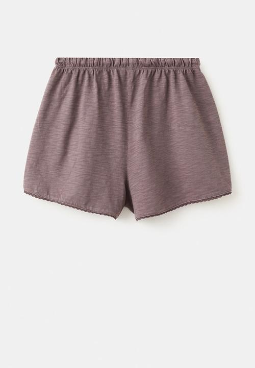 MANGO - Shorts Boho - Medium Purple