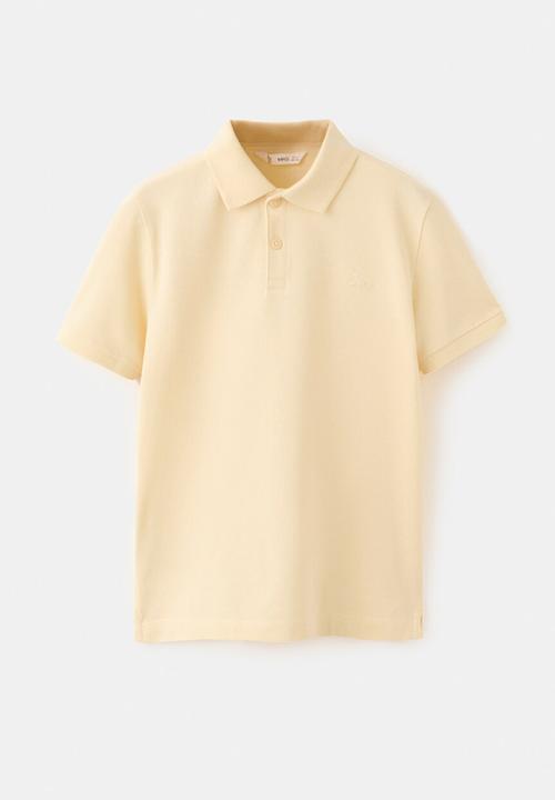 MANGO - Poloshirt Javier - Light/Pastel Yellow