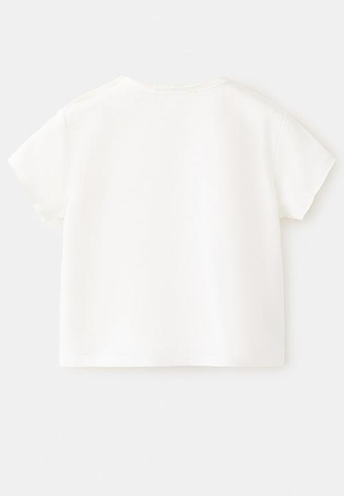 MANGO - T-SHIRT BEACH - NATURAL WHITE