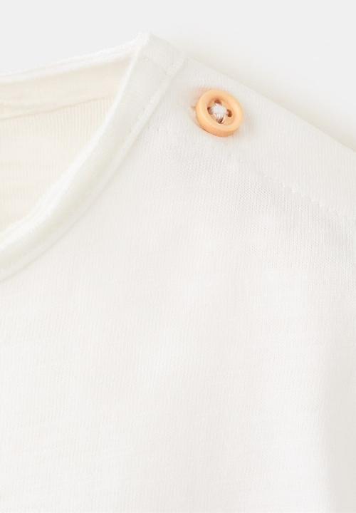 MANGO - T-SHIRT BEACH - NATURAL WHITE