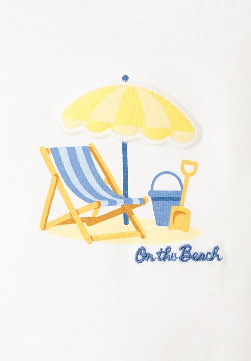 MANGO - T-SHIRT BEACH - NATURAL WHITE
