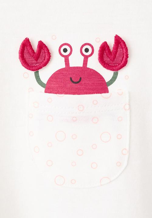 MANGO - T-SHIRT CRAB - NATURAL WHITE