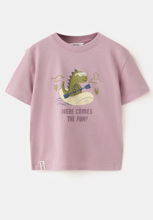 MANGO - T-Shirt Rafting - Light/Pastel Purple