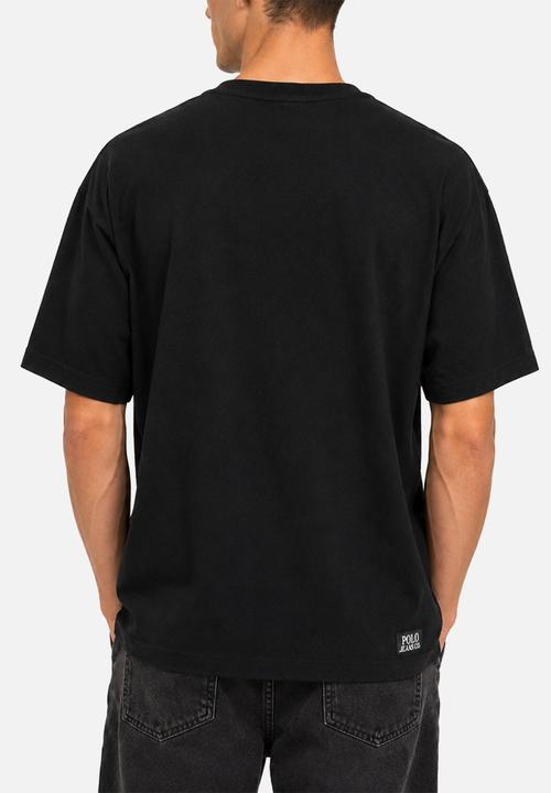POLO - Sainte Pjc Ss Wax Stamp Logo Tee - Black