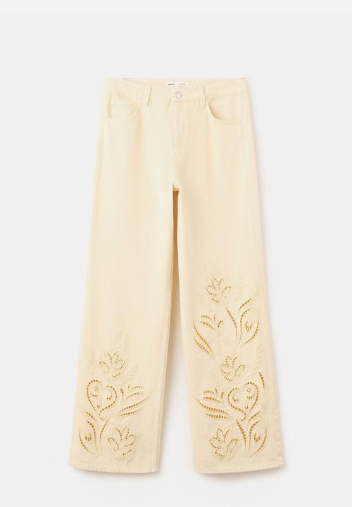 MANGO - Jeans doja - light/pastel yellow