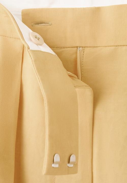 MANGO - Trousers mojito - medium yellow