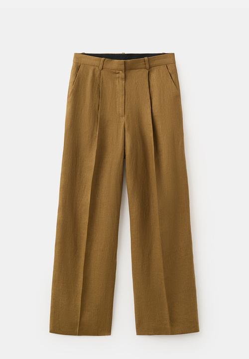 MANGO - Trousers tempoli - dark green