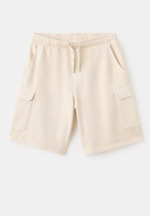 MANGO - BERMUDA SHORTS CARGO - LIGHT BEIGE