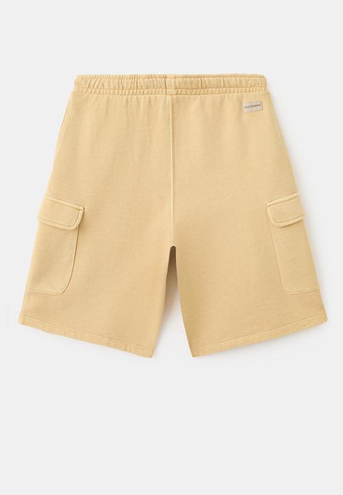 MANGO - Bermudas CARGO - Medium Yellow
