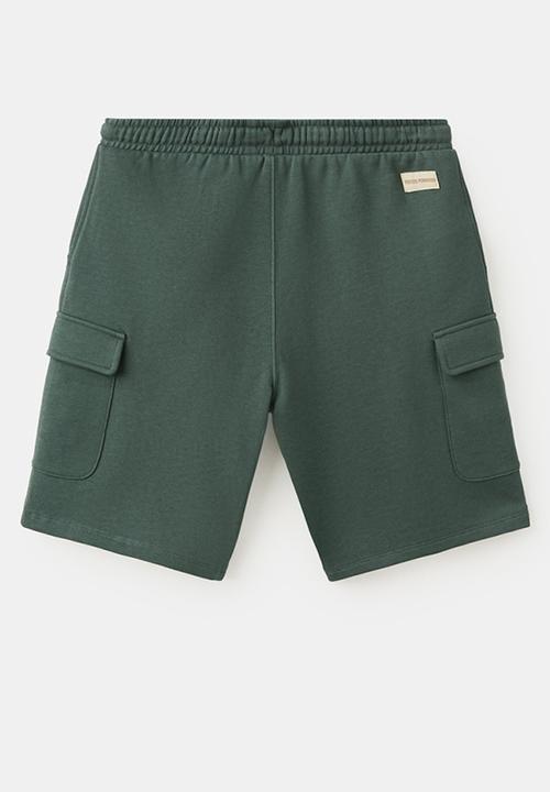 MANGO - Bermudas CARGO - Green