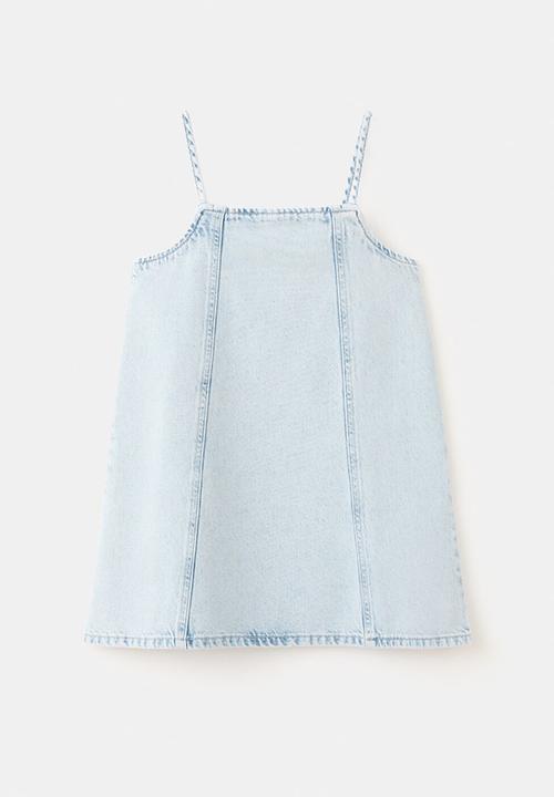 MANGO - Dress Blueb - Open Blue