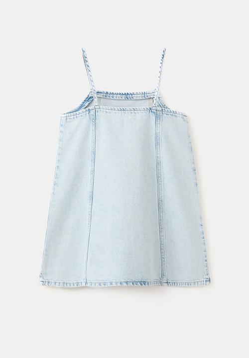 MANGO - Dress Blueb - Open Blue