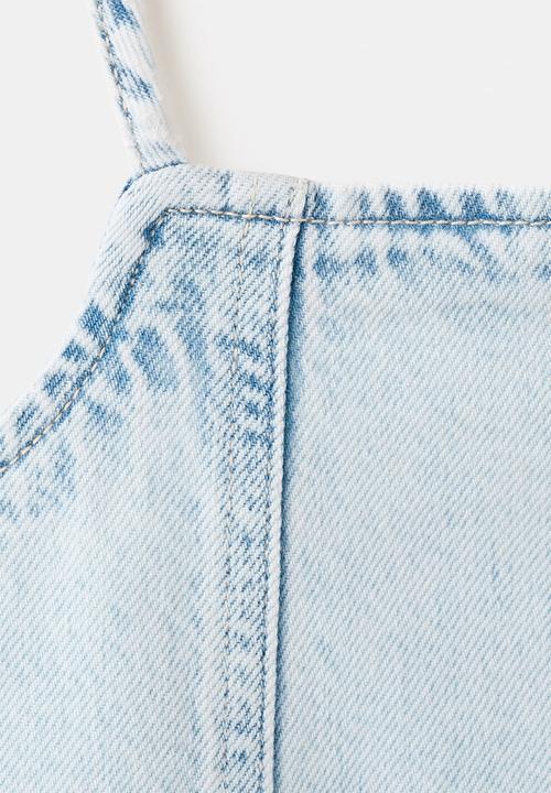 MANGO - Dress Blueb - Open Blue